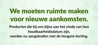 OPRUIMING WINKEL NU