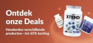 De iHerb ontdek onze Deals-banner promoot kortingen tot wel 65% op diverse categorieën, waaronder supplementen en welzijnsproducten.