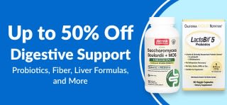 UP TO 50% OFF DIGESTIVE SUPPORT