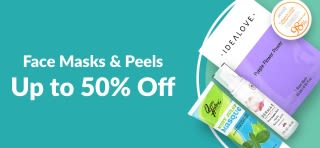 UP TO 50% OFF FACE MASKS & PEELS