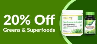 20% OFF GREENS & SUPERFOODS