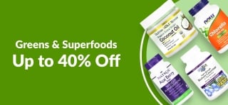 UP TO 40% OFF GREENS & SUPERFOODS