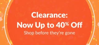 Clearance: Now Up to 40% Off