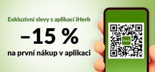 NAKUPUJTE V APP iHERB –15 % NA PRVNÍ NÁKUP