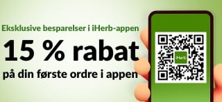 SHOP I iHERB-APPEN 15 % RABAT PÅ FØRSTE ORDRE I APPEN