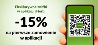 KUPUJ PRZEZ APLIKACJĘ iHERB 15% ZNIŻKI NA PIERWSZE ZAMÓWIENIE W APLIKACJI