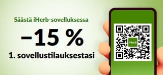 OSTA iHERB-SOVELLUKSESSA JA SAAT −15 % ENSIMMÄISESTÄ SOVELLUSTILAUKSESTASI