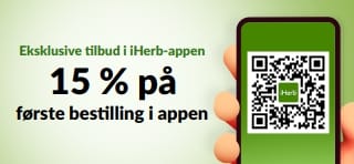 HANDLE I iHERB-APPEN 15 % PÅ FØRSTE BESTILLING I APPEN