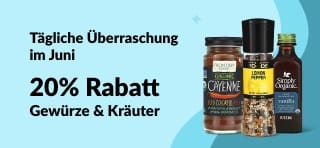 20% auf Gewürze & Kräuter