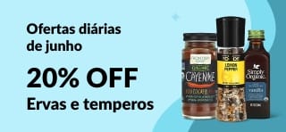 20% OFF Ervas e temperos