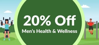 20% OFF MEN'S HEALTH & WELLNESS