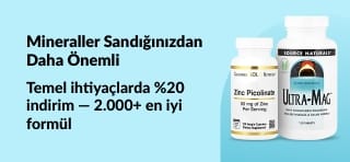 Kod AUG25MIN ile 2.000’den fazla mineral takviyesinde %20 indirim! Öne çıkan ürün görselleriyle.