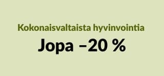 iHerb banneri, jossa 20 % alennus brändien VetriScience, Pet Naturals, Botanicals ja vastaavien terveystuotteista