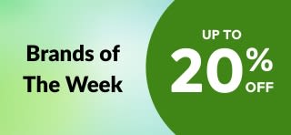 Brands of The Week - Up to 20% Off