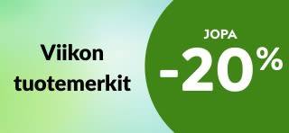 Viikon tuotemerkit – Jopa –20 %
