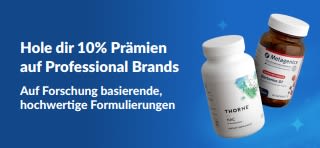 Verdiene 10% Prämien auf professionelle Nahrungsergänzungsmittelmarken