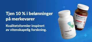 Tjen 10 % i Rewards på merkevarer – med førsteklasses kosttilskudd.