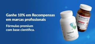 Ganhe 10% em Recompensas em marcas profissionais, com suplementos premium.