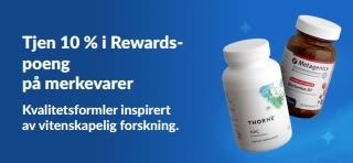 Tjen 10 % i Rewards på merkevarer – med førsteklasses kosttilskudd.