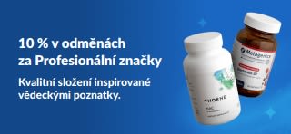 Získejte 10 % v odměnách za Profesionální značky, včetně prémiových produktů doplňků stravy.