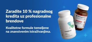 Zaradite 10 % nagradnog kredita uz profesionalne brendove, s prikazom vrhunskih dodataka prehrani.