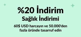 iHerb sağlık kampanyası: 60$ ve üzeri alışverişlerde %20 indirim! Kod: OCT25SW. Telefonda gülümseyen bir kadın görseliyle.