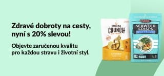 20% sleva na zdravé dobroty od značek Catalina Crunch, Seaweed Crisps a Bear Fruit Rolls; pro všechny stravovací režimy.
