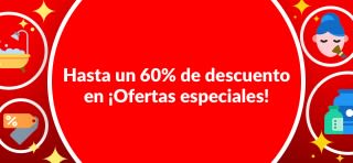 HASTA UN 60% DE DESCUENTO EN ¡OFERTAS ESPECIALES!