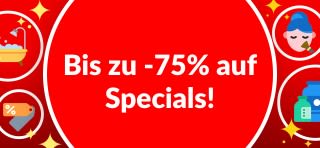 BIS ZU -75%  AUF SPECIALS