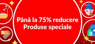 PÂNĂ LA 75%  REDUCERE LA PRODUSELE SPECIALE