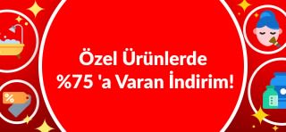 ÖZEL ÜRÜNLERDE -%75 