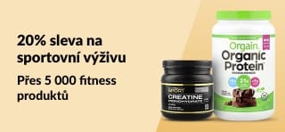 Sportovní výživa od Orgain, Sports Research, Cellucor, California Gold Nutrition a dalších s 20% slevou s kódem AUG25SPORTS.