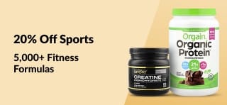Shop sports nutrition like Orgain, Sports Research, Cellucor, California Gold Nutrition, and more—20% off with code AUG25SPORTS.