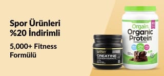 Orgain, Sports Research, Cellucor, California Gold Nutrition ve daha fazlası gibi spor beslenme ürünlerini keşfedin — AUG25SPORTS kodu ile %20 indirim.