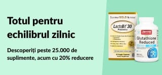 Banner iHerb cu 20% reducere la peste 25.000 de suplimente cu codul OCT25SUPP, inclusiv produse de wellness și vitamine.