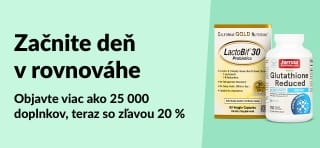 Banner iHerb propagujúci 20 % zľavu na viac ako 25 000 doplnkov s kódom OCT25SUPP, ktorý zahŕňa wellness a vitamínové produkty.