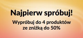 Promo banner: Try it First! Try up to 4 items with savings up to 50% off.