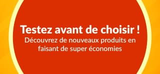 Bannière faisant la promotion de l'offre d'essai 