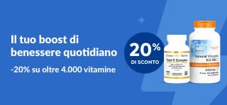 20% di sconto sulle vitamine