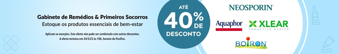 ATÉ 40% OFF GABINETE DE REMÉDIOS