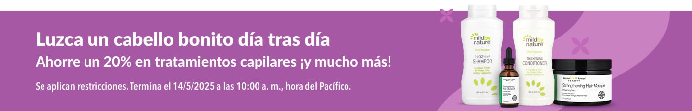 20% de descuento en Cuidado del cabello