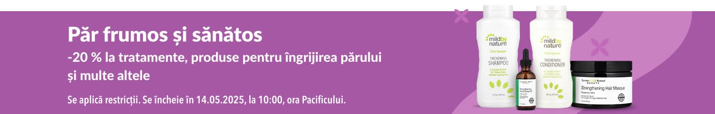 -20 % la produsele pentru îngrijirea părului