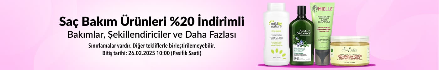 SAÇ BAKIM ÜRÜNLERİ %20 İNDİRİMLİ