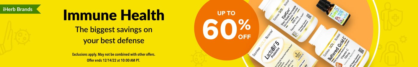 UP TO 60% OFF IMMUNE HEALTH