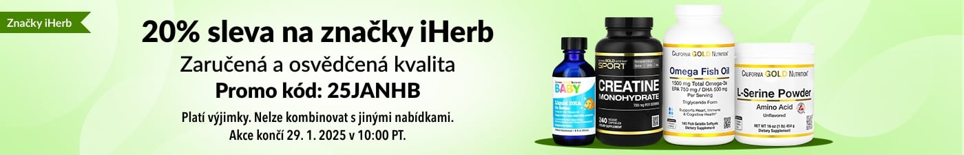 20% SLEVA NA ZNAČKY IHERB