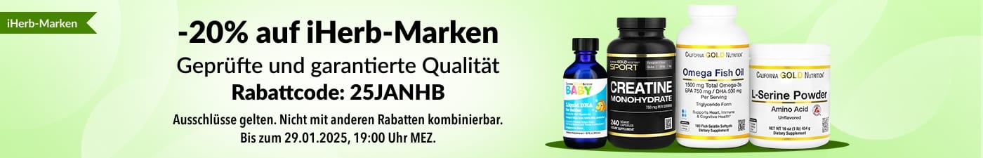 20% RABATT iHERB-MARKEN