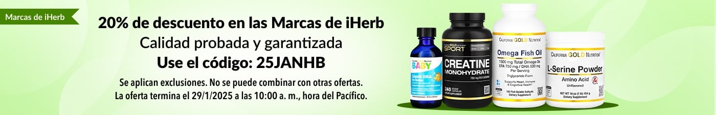 20% DE DESCUENTO EN LAS MARCAS DE iHERB