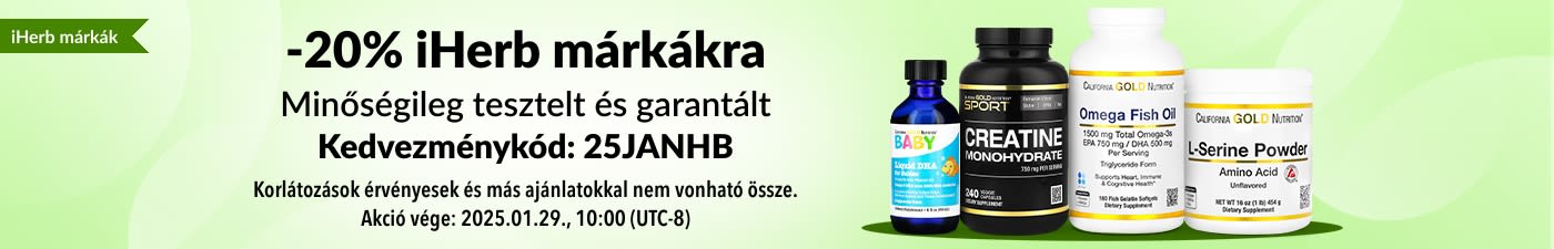 -20% iHERB MÁRKÁKRA