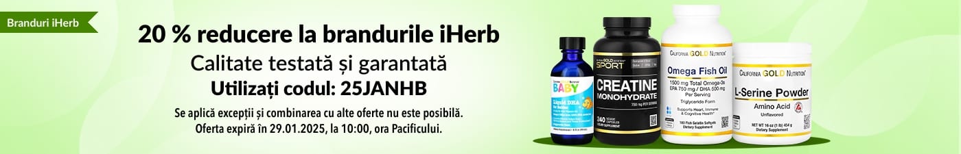 20 % REDUCERE LA BRANDURILE iHERB