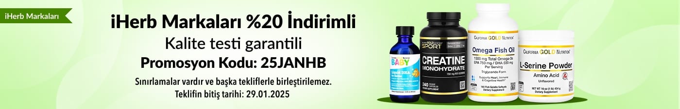 iHERB MARKALARI %20 İNDİRİMLİ